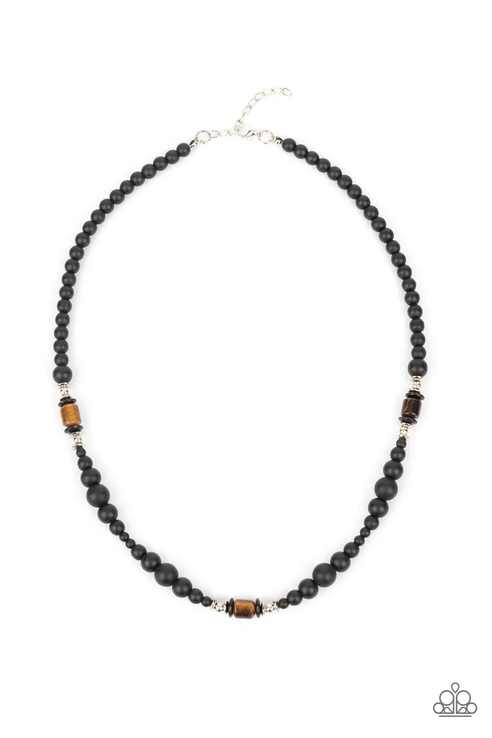 Stone Synchrony Brown-Urban Necklace