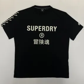 SUPERDRY Code Core Sport Graphic T-Shirt - BLACK