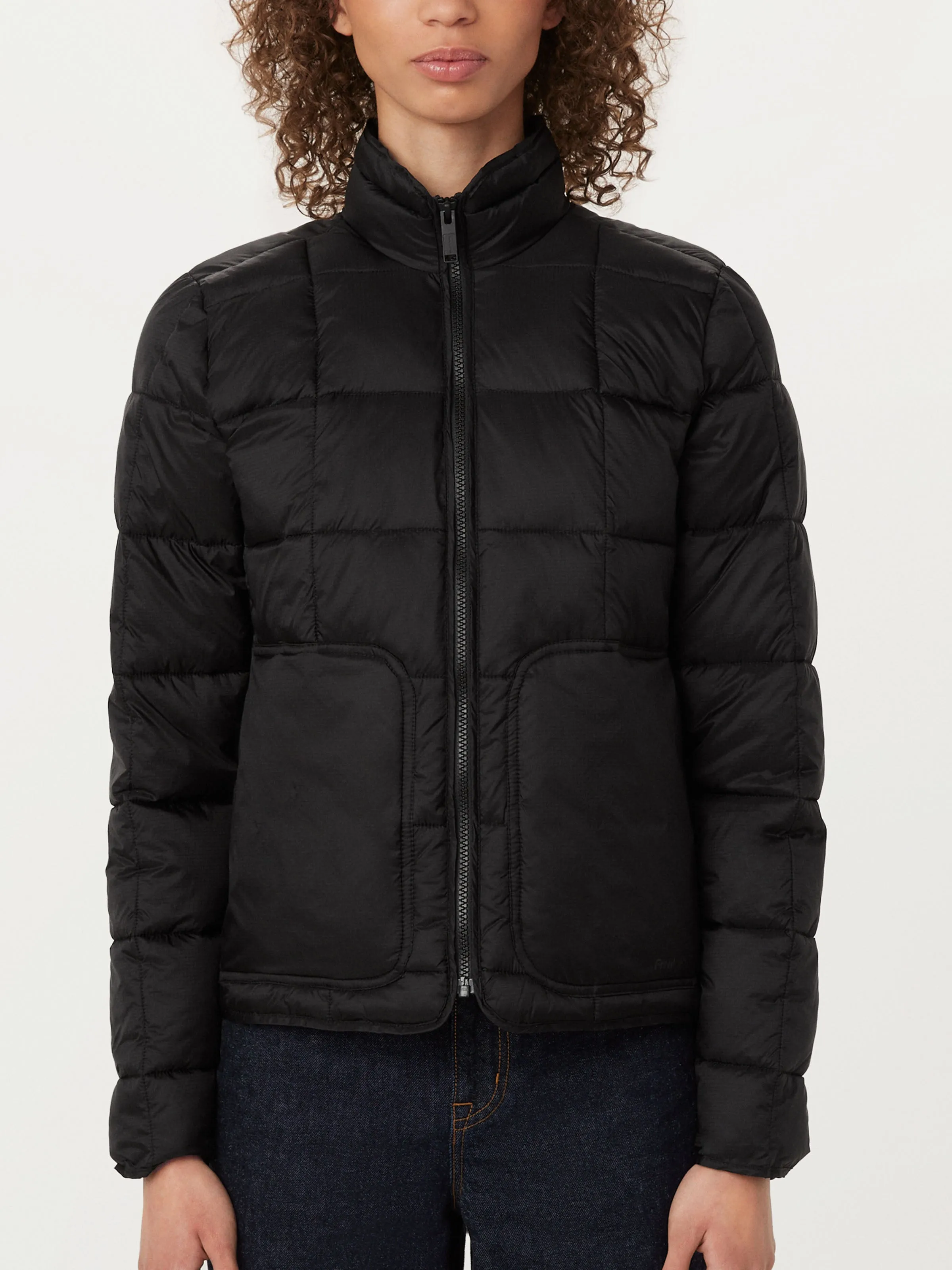 The Aero Packable Puffer Jacket in Black